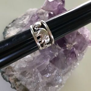 Silver Elephant Ring